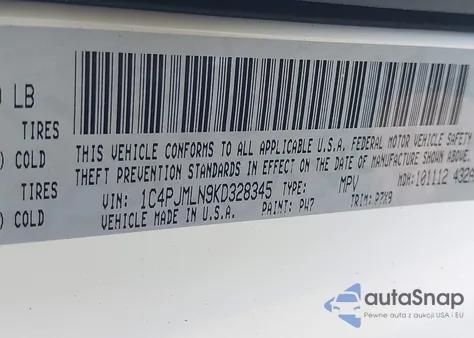 2019 Jeep Cherokee Altitude 4X4 из США, поврежденный, VIN 1C4PJMLN9KD328345